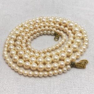 Vintage 1950’s Marvella Faux Pearl Strand 29”